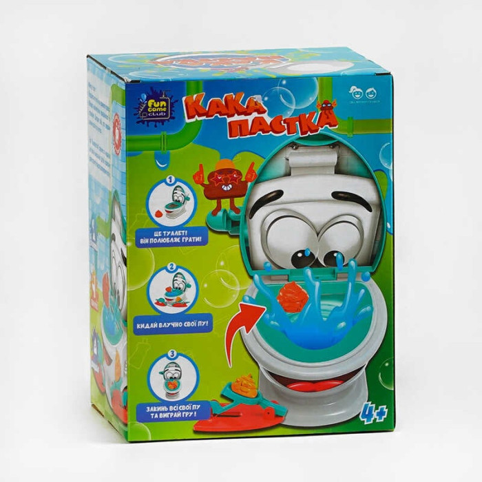 Розважальна гра Какапастка 74187 4FUN Game Club унітаз 12 пу 2 какапульти 4FUN Game Club
