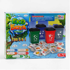 Настільна навчальна гра Еко Батл Чиста планета 25045 4FUN Game Club 5 варіантів гри 4FUN Game Club