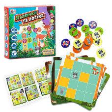 Настольная игра Малюнки та логіка - Лісові звірята UKB-B 0032 4FUN Game Club на украинском языке 4FUN Game Club