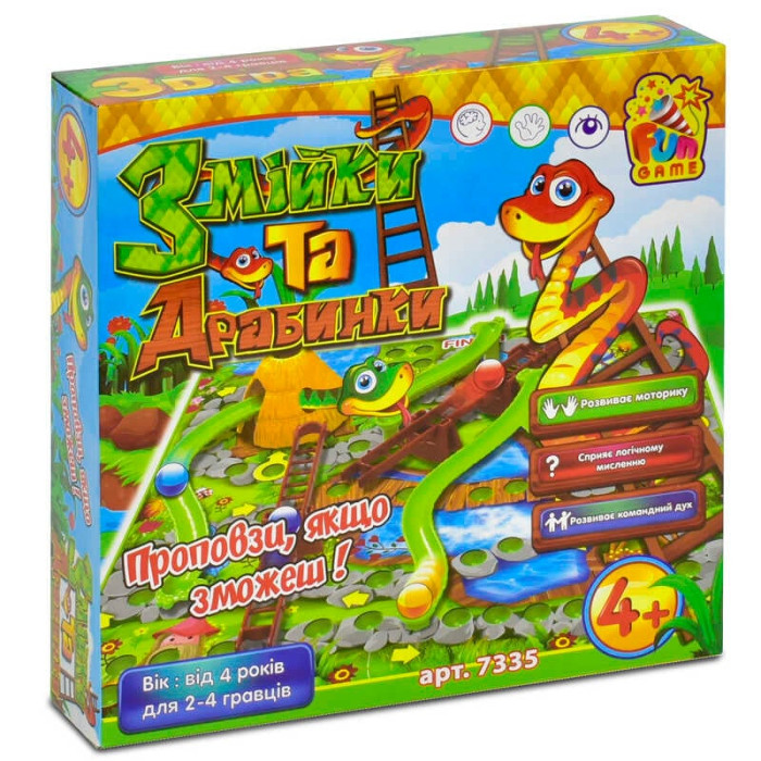 Настольная игра Змійки та драбинки 7335 4FUN Game Club 4FUN Game Club
