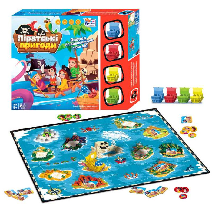 Настільна гра Піратські пригоди 90177 4FUN Game Club 4FUN Game Club