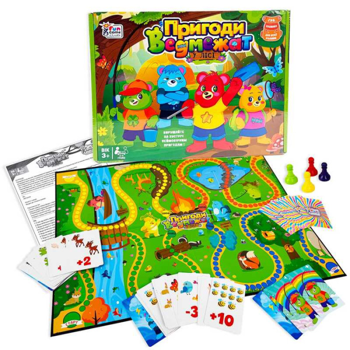 Настільна гра Пригоди Ведмежат 13485 4FUN Game Club 4FUN Game Club