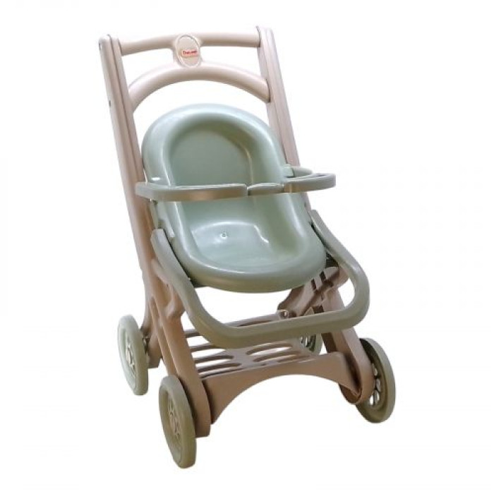 Коляска для кукол с шезлонгом эко серия Зеленая поляна DOLONI