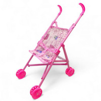 Коляска-трость для кукол (РОЖЕВАЯ)