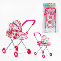 Кукольная коляска ТК 13-203 TK Group сложная конструкция для кукол до 35 см в упаковке TK Group