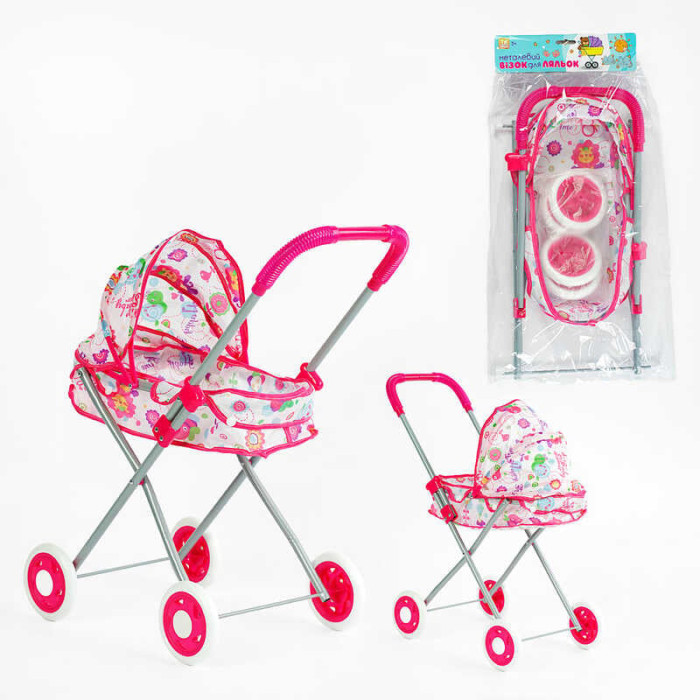 Візок для ляльок ТК 13-203 TK Group складна конструкція пупс до 35 см в пакеті TK Group