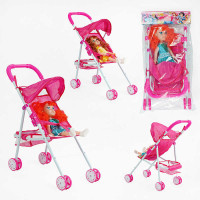 Візок з лялькою YL 1011 B висота ляльки 32 см у пакеті Yala baby