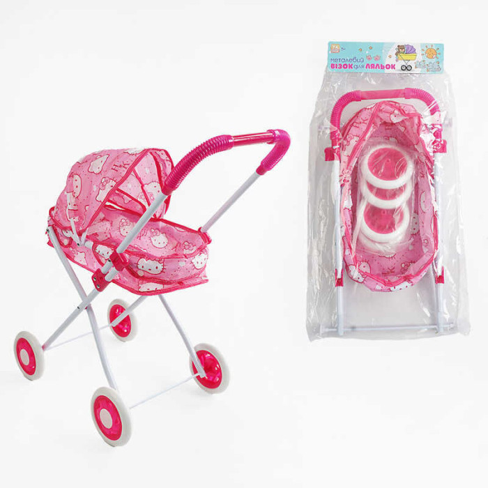 Візок для ляльок ТК 93-472 TK Group складна конструкція пупс до 35 см металевий каркас в пакеті TK Group
