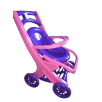 Коляска для кукол з шезлонгом фіолетова