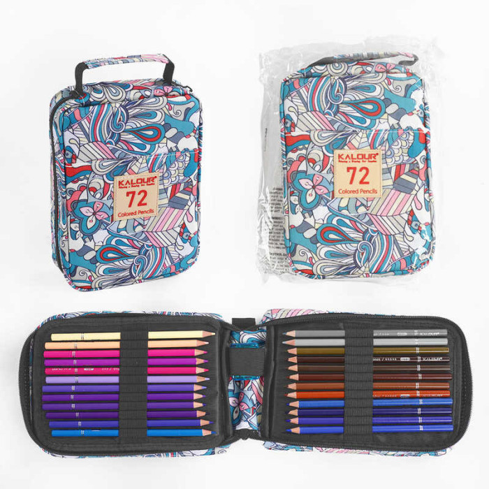 Набір для малювання C 66713 (20) 72 елементи олівці стругачка сумка в пакеті