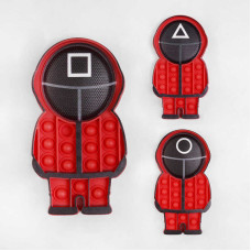 Гра-антистрес С 50306 Гра в кальмара Наглядач 3 вида 175 см 15 пупирок в кульку