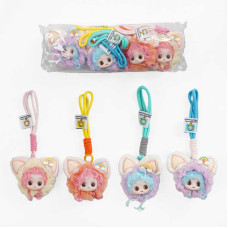 Брелок C 70739 ЦІНА ЗА 4 ШТУКИ В УПАКОВЦІ “Лялька” карабін шнурок в пакеті