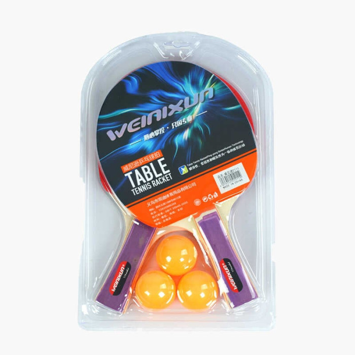 Набір ракеток для пінг понгу в слюді 2 ракетки 3 мячики дитяча