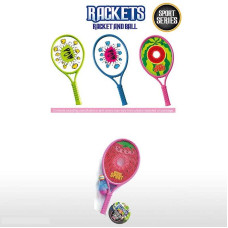 Набір ракеток 9906 A 2 ракетки пластиковий каркас волан м’яч в сітці ВИДАЄТЬСЯ МІКС ВИДІВ