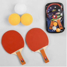 Ракетка C 44850 для пінг-понгу TK Sport 2 шт + 3 кульки в чохлі TK Sport