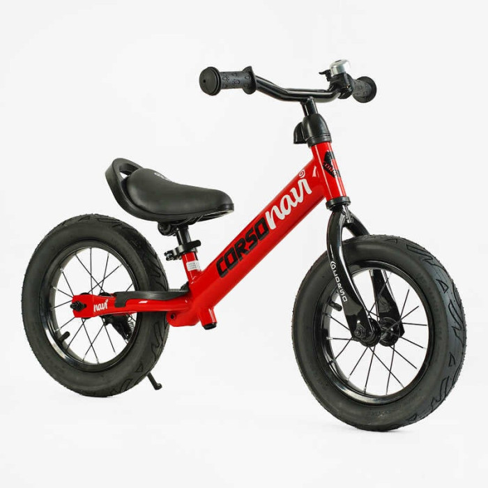 Велобег CORSO Navi NV-12306 стальная рама колесо 12 надувные колеса подножка подставка для ног колокольчик Corso