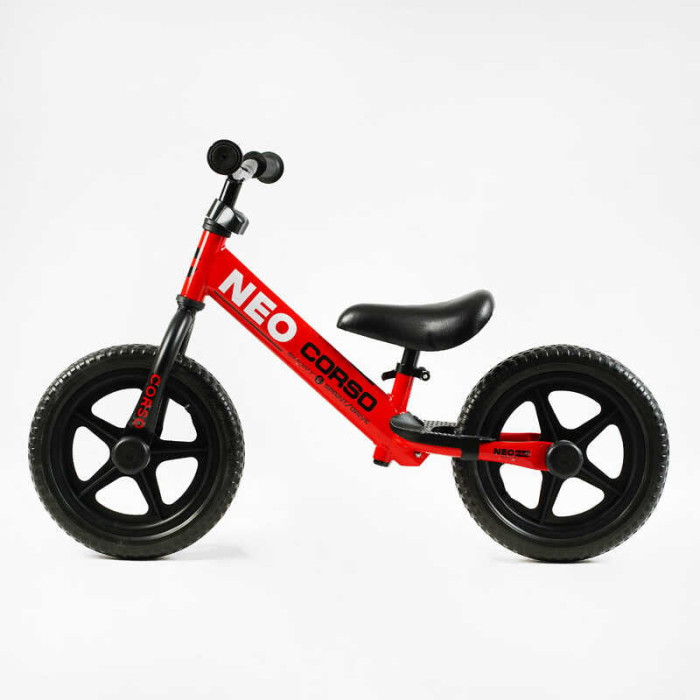 Біговел CORSO NEO EN-52360 стальна рама колесо 12 EVA підніжка Corso