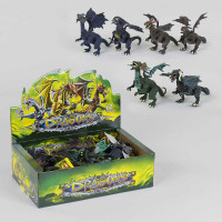 Набор драконов Q 9899-08 шарнирный ЦЕНА ЗА 24 ШТУКИ В БЛОКЕ