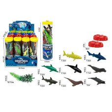 Набір морських тварин 6675 8 тварин модельки рослин ЦІНА ЗА 16 ШТУК В БЛОЦІ