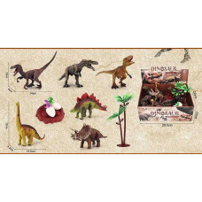 Набір динозаврів JB 008 A ЦІНА ЗА 12 ШТУК В БЛОЦІ динозаври декорації