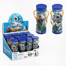 Набір тварин 985 Морський світ каміння водорості тубус ЦІНА ЗА 12 ШТУК В БЛОЦІ