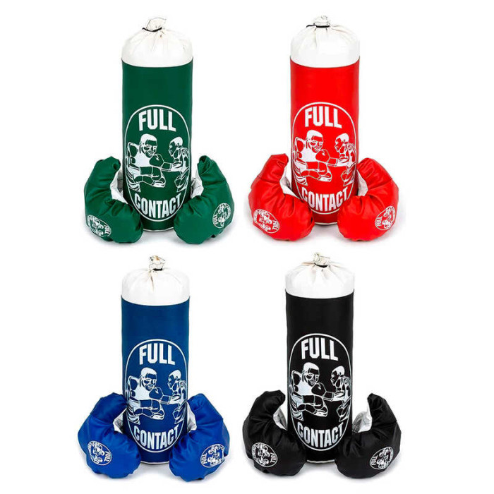 Груша боксерська МАЛА + рукавички BM_850196 Full contact 4 кольори висота-42 см