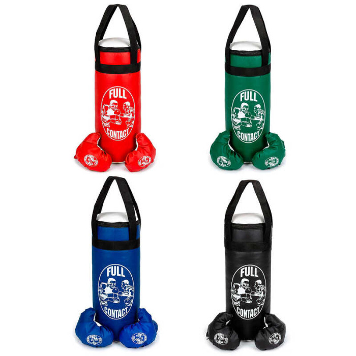 Груша боксерська ВЕЛИКА + рукавички Full contact 4 кольори висота-55 см