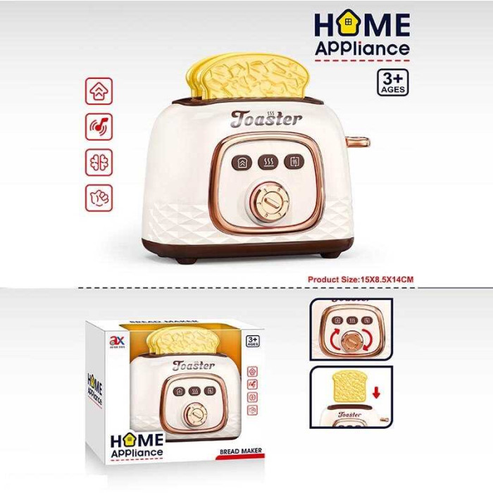 Тостер 6900 A розмір - 15х16х11 см механічний важель тріскачка хлібці