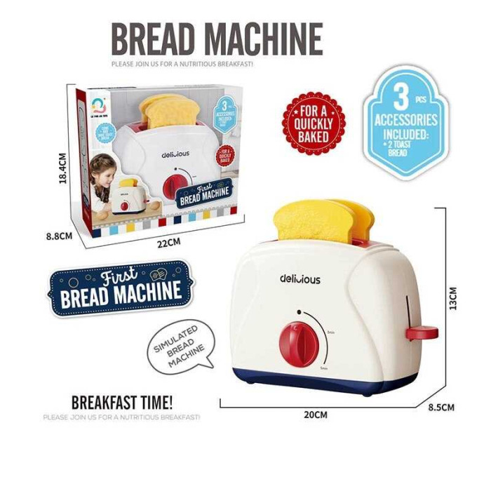 Тостер J 614 механічний принцип роботи 2 тости імітація приготування тостів