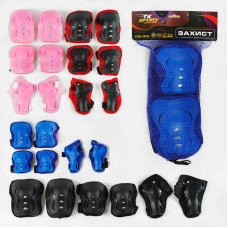 Захист C 64609 TK Sport 4 кольори налокітники наколінники зап'ястя у сітці ВИДАЄТЬСЯ ТІЛЬКИ МІКС ВИДІВ TK Sport