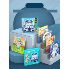 Пазли-вкладиші С 74368 6 дерев'яних дошок 14х14 см тематичні зображення великі елементи-вкладиші