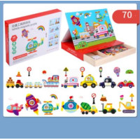 Магнитная игра C 74000 деревянных магнитных элементов