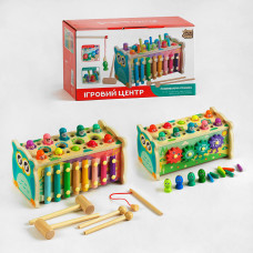 Ігровий центр 22657 4FUN Game Club Wood ксилофон магнітна гра стукалка шестерні 4FUN Game Club Wood