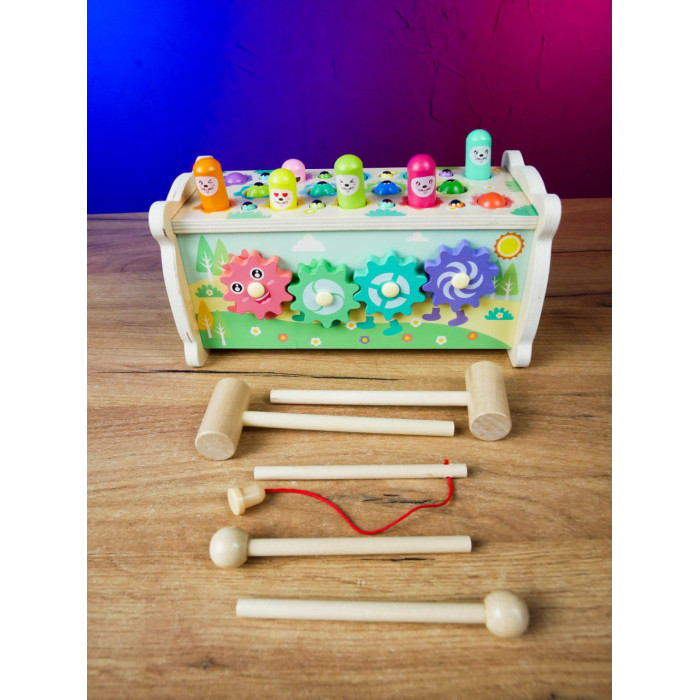 Ігровий центр 22657 4FUN Game Club Wood ксилофон магнітна гра стукалка шестерні 4FUN Game Club Wood