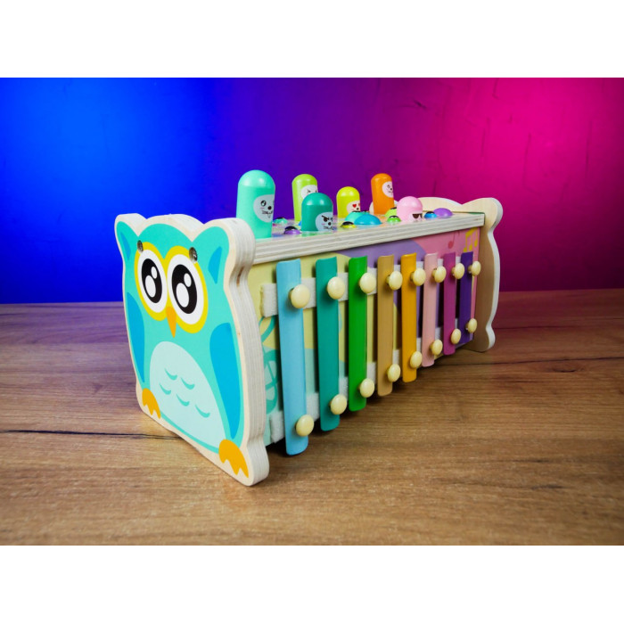 Ігровий центр 22657 4FUN Game Club Wood ксилофон магнітна гра стукалка шестерні 4FUN Game Club Wood
