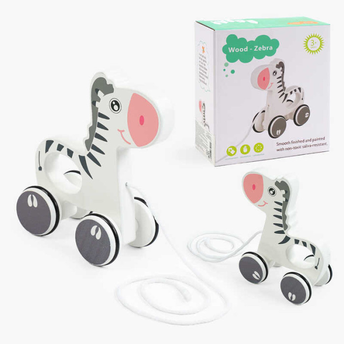 Каталка дерев`яна C 65000 мотузочка