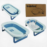 Ванна BM-40255 Bimbo 79х47х21 см раскладной клапан слива раскладные ножки электронный датчик температуры матрац Bimbo