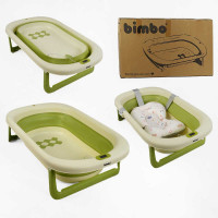 Ванна BM-60530 Bimbo 79х47х21 см раскладной клапан слива раскладные ножки электронный датчик температуры матрац Bimbo