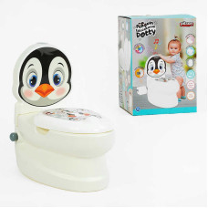 Горщик 07-565 Pilsan Пінгвін спинка знімний горщик тримач для паперу звуки води підсвічування кнопки Pilsan