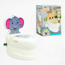 Горщик 07-566 Pilsan Слоненя спинка знімний горщик тримач для паперу звуки води підсвічування кнопки Pilsan