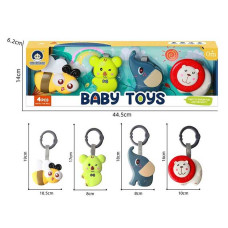 Набір брязкалець 977-1 4 штуки рухливі елементи можна підвісити