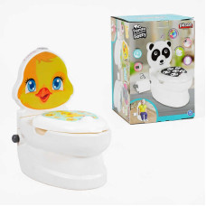 Горщик 07-564 Pilsan Каченя спинка горщик знімний тримач для паперу звуки води підсвічування кнопки Pilsan