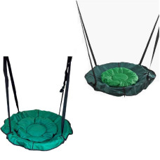 Гойдалка-гамак колір зелений GL 270895 D подушки = 60 см подушка з водонепроникного матеріалу ремінці D чохла = 105 см знімний чохол в пакеті