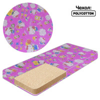 Матрас поролон - поликотон Малютка 3 111233 Kitty - цвет розовый - Homefort Homefort