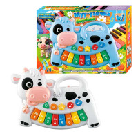 Пианино музыкальное 75440 WToys ЗВУЧАНИЕ НА УКРАИНСКОМ ЯЗЫКЕ музыкальные ноты цифры мелодии песни подсветка WToys