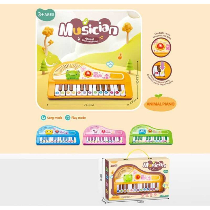 Піаніно S 680-127 підсвічування 22 клавіші ноти мелодії 2 режими роботи в коробці ВИДАЄТЬСЯ ТІЛЬКИ МІКС ВИДІВ