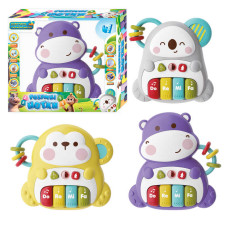 Піаніно Розумні нотки 23854 WToys 3 види ОЗВУЧУВАННЯ УКРАЇНСЬКОЮ МОВОЮ “Вивчаємо цифри” “Скоромовки” “Казки” “Зіграй мелодію” пісеньки підсвічування перемикання режимів ВИДАЄТЬСЯ ТІЛЬКИ МІКС ВИДІВ WToys