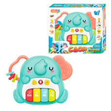 Піаніно Слон Мирон 39049 WToys ОЗВУЧУВАННЯ УКРАЇНСЬКОЮ МОВОЮ 8 пісень 8 скоромовок 8 казок цифри підсвічування WToys