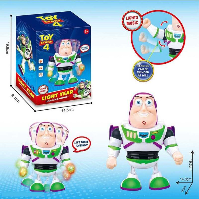 Музична іграшка герой зі звуком і підсвічуванням ходить 5098 В в коробці