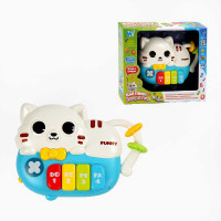 Піаніно музичне 63805 WToys ОЗВУЧУВАННЯ УКРАЇНСЬКОЮ МОВОЮ 8 пісень 8 казок цифри підсвічування намистини WToys